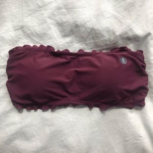 Hollister Swim Purple Bandeau Bikini Top